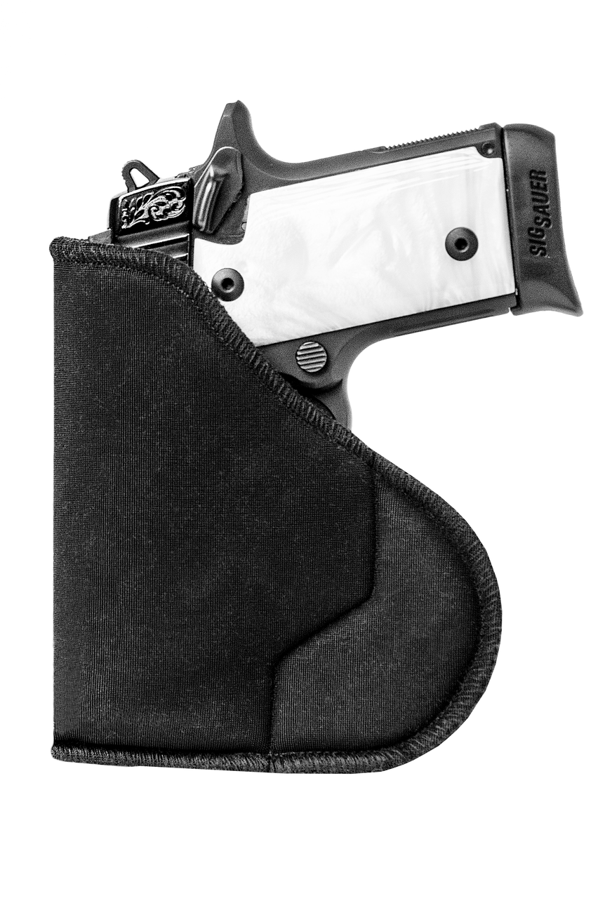 Sentry 35WB05BK HexGrip IWB/Pocket Holster Black Nylon for Glock 26/27/29
