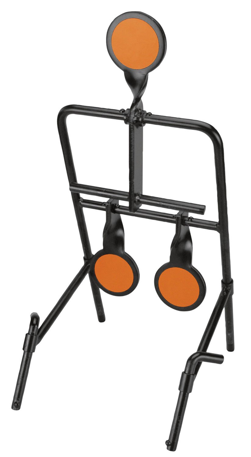 Buy Caldwell 1071002, Black/Orange Resetting Handgun Steel Target, Heavy-Duty, 3.50" Circle Illustration, Motion Impact Enhancement online