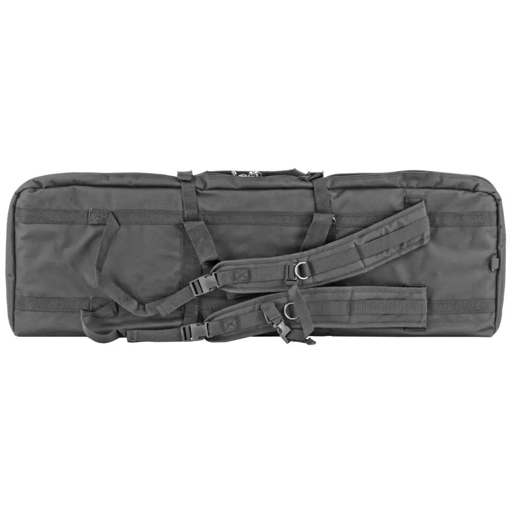 Bulldog BDT60-37B Tactical Double Rifle Bag 37 in Black Nylon - Bulldog - BLACK