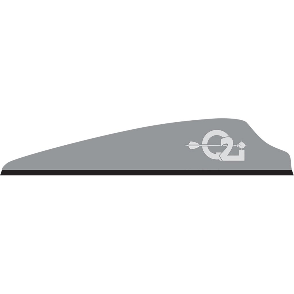 Q2i Q06040 Fusion X-II Vanes Grey 2.5" 100pk Lightweight Aerodynamic