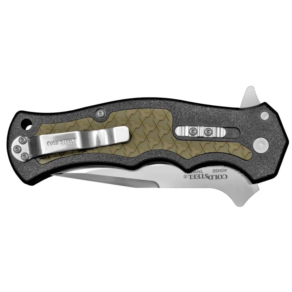 Cold Steel Crawford 1 Folding Knife 3.5in Blade Green Zy-Ex 8.375in Overall - Cold Steel - CLIP POINT