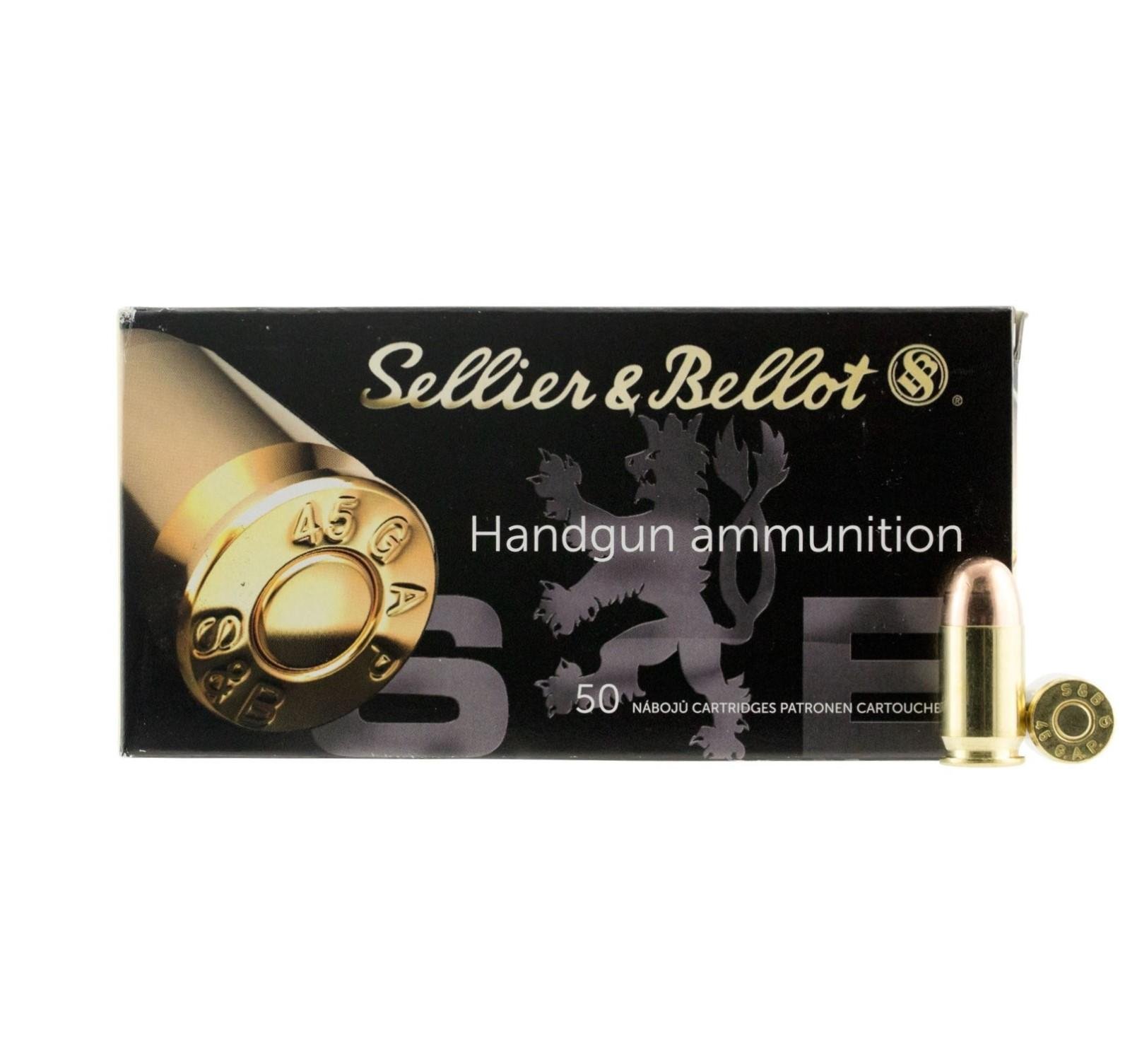 Sellier & Bellot SB45GAP Handgun 45GAP 230gr Full Metal Jacket 50 Per... - Sellier & Bellot - FULL METAL JACKET