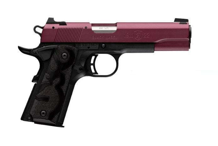 Browning 051061490 1911-22 Black Label 22 LR 4.25" 10+1 Black Cherry - Browning - 22 LR