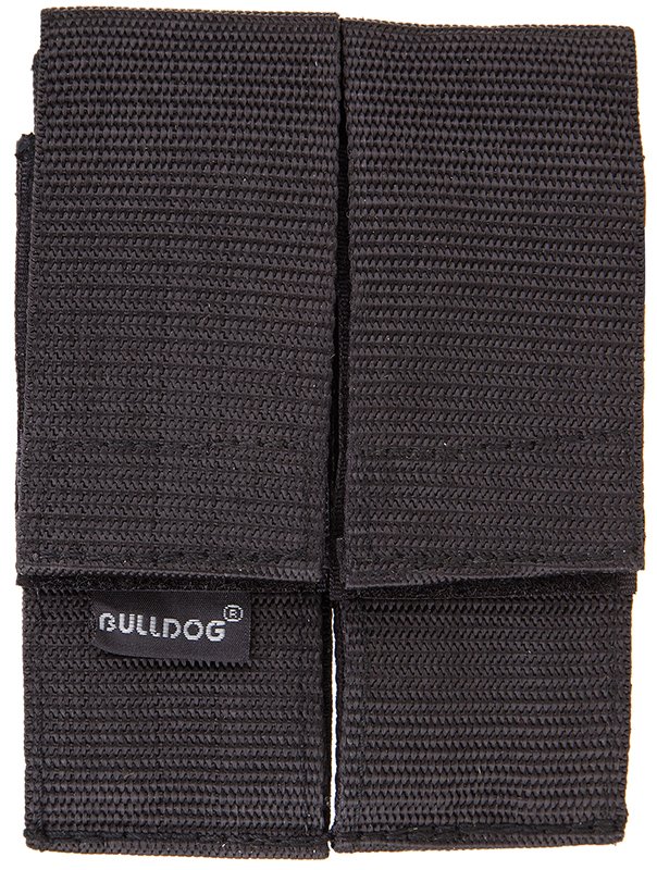 Bulldog WMAGL Double Mag Holder Black Nylon Belt Loop - Bulldog - BLACK