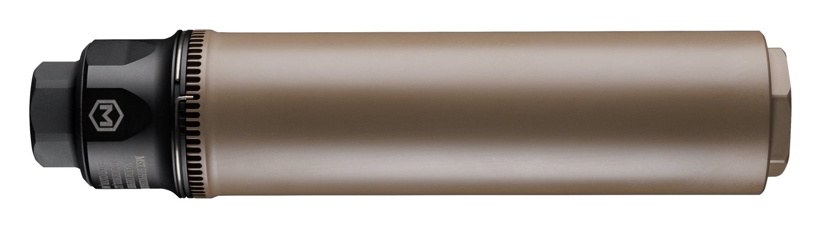 Maxim SUPPRESSOR DSX 556 HD FDE GRADE 5 TITANIUM TUBE - 17:4 STAINLESS STEEL CORE - HUB COMPATIBLE - DIRECT THREAD - 1/2X28 - MXM-48367