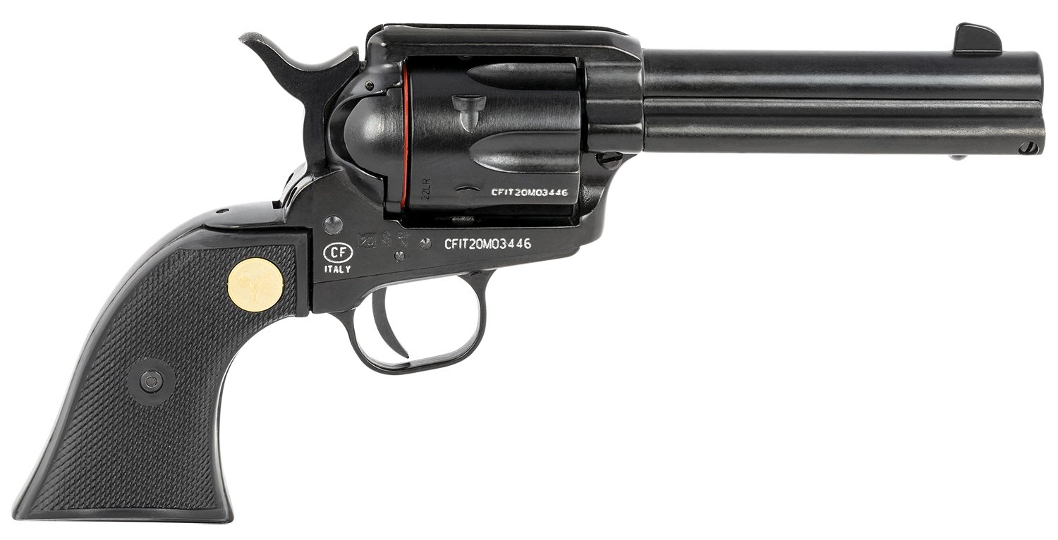 Traditions 1873 Rawhide SAO .22 LR 4.75 in Blued 6rd Black PVC Grip