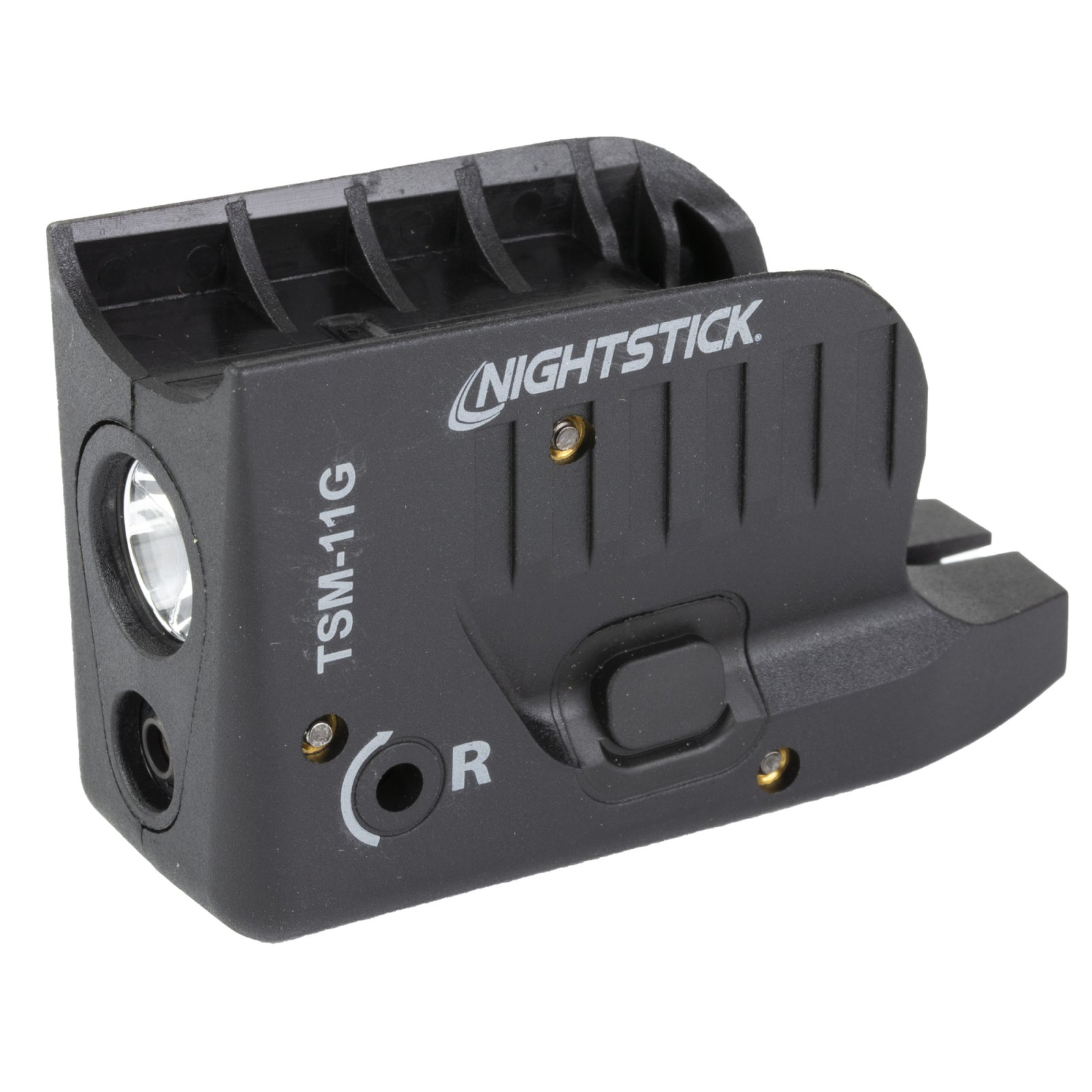 Nightstick TSM11G Subcompact Tactical Weapon Light w/Laser for Glock 42/43/43X/48 Handgun 150 Lumens White LED 104 Meters Beam Black Polymer
