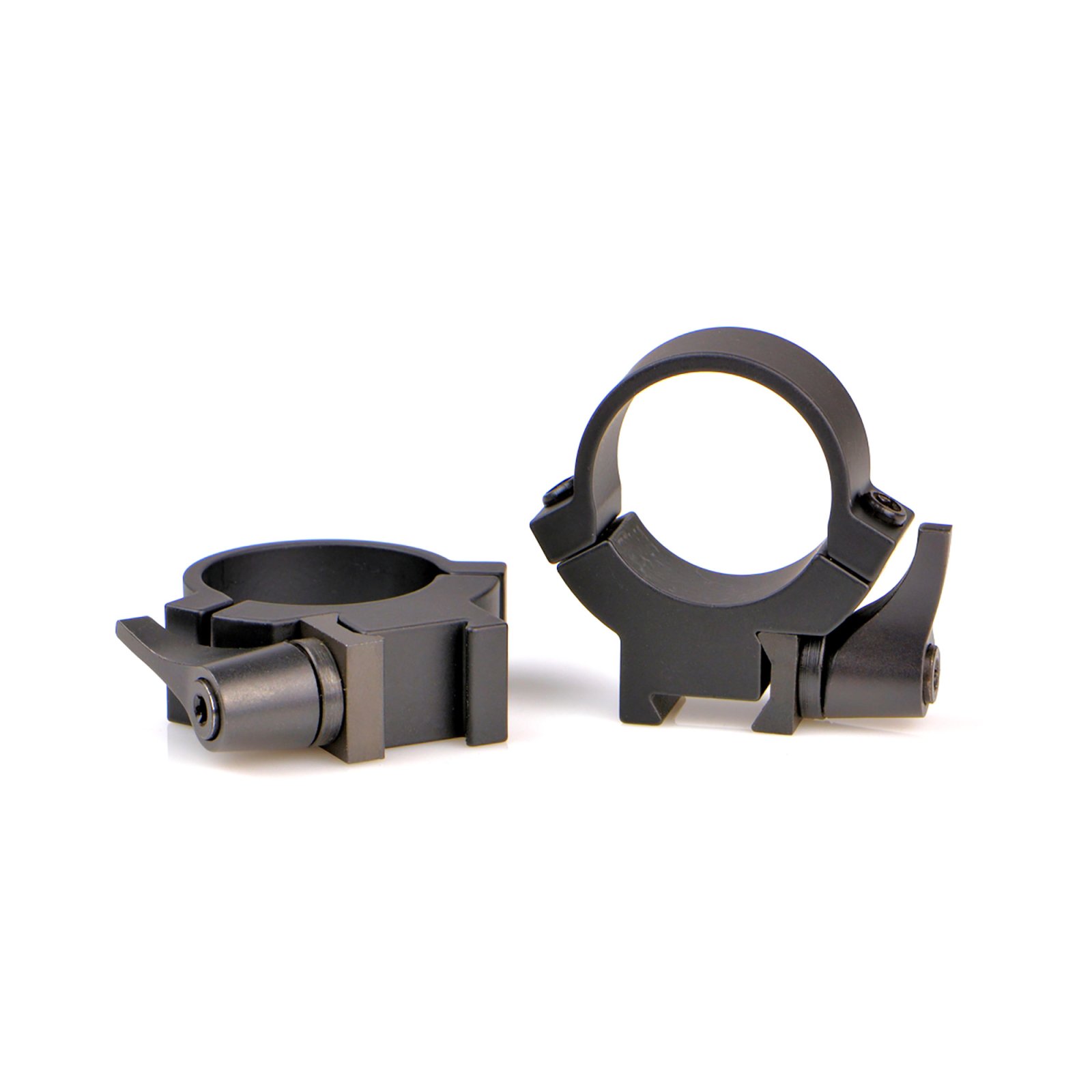 Warne 721LM 1" Medium QD Dovetail Rings Black 0.90" Height - Warne