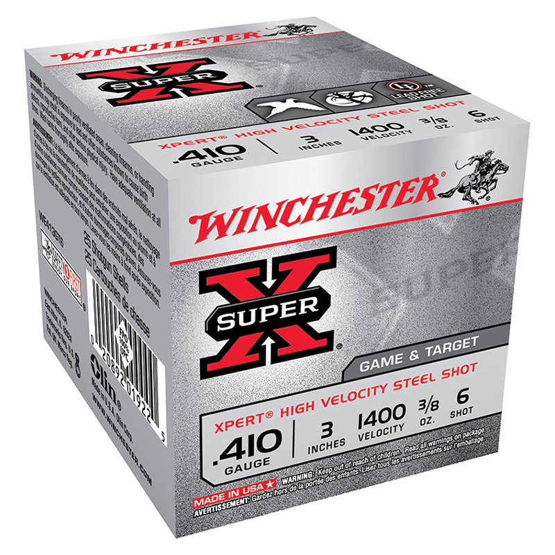 Winchester Ammo WE413GT6@ SuperX 410Ga 3" 3/8oz HV LF #6