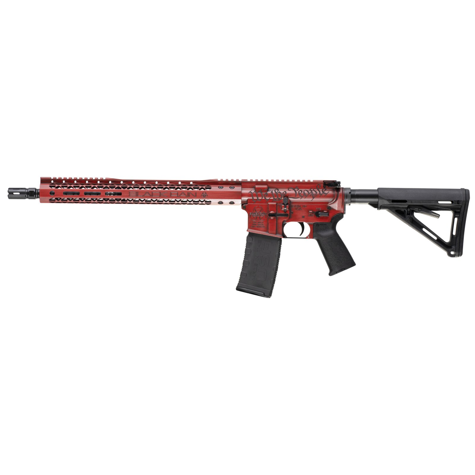 Buy Black Rain Ordnance BROWTPRB Spec 15+ 5.56 NATO 16" Red Battleworn AR-15 online
