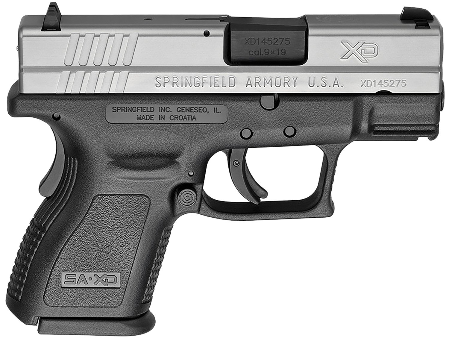 Springfield Armory XD9 Sub-Compact 9mm 3 in Black Polymer 10 Round Semi-Aut