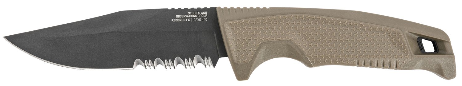 Buy SOG SOG17220457 Recondo FX 4.6" Part Serrated 440C Blade with Sheath online