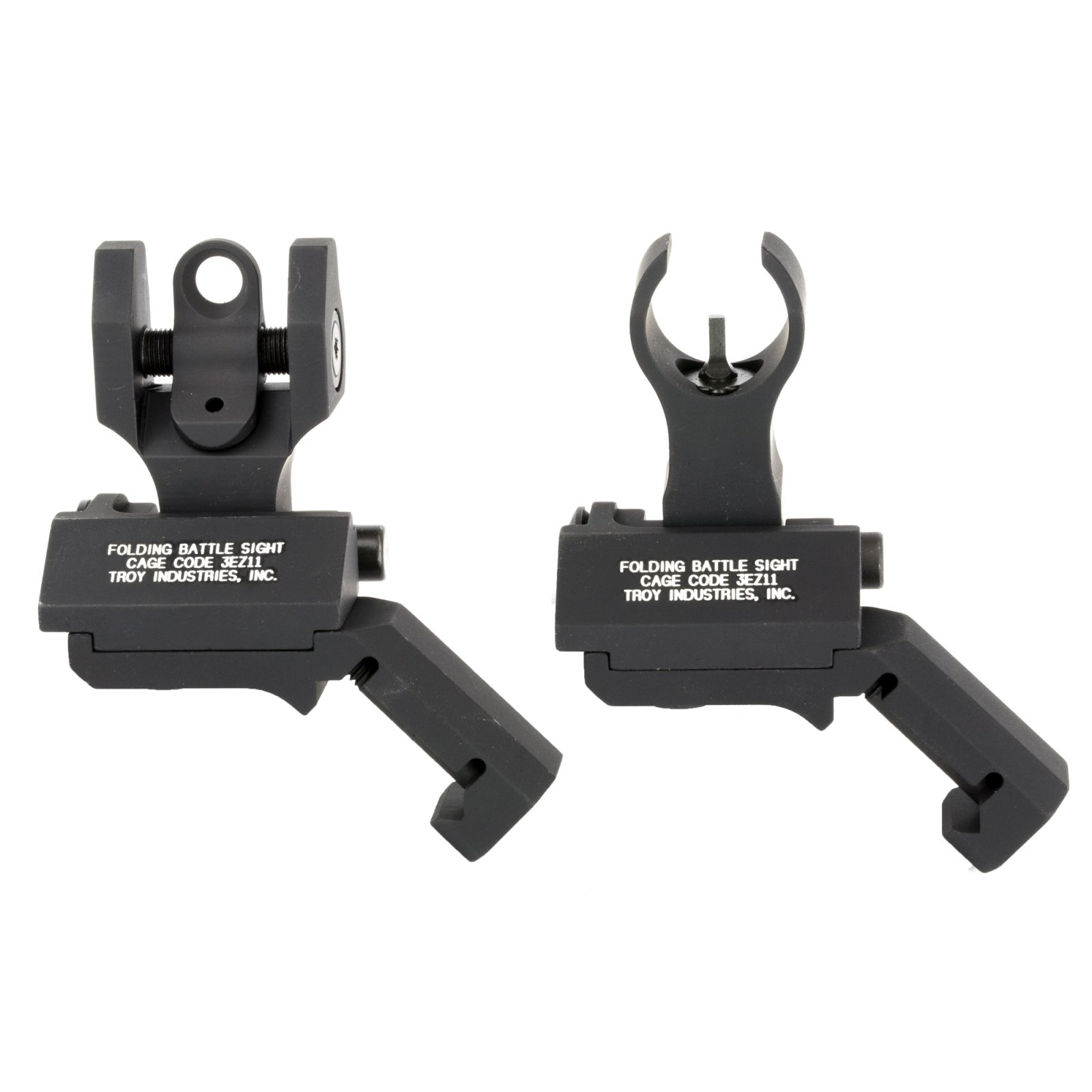 Troy SSIG45SHRBT00 45 deg BattleSight Set HK Front & Rear Black Anodized