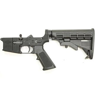 Yankee Hill YHM-128 AR-15 Complete Lower Receiver, 7075-T6 Aluminum, Black