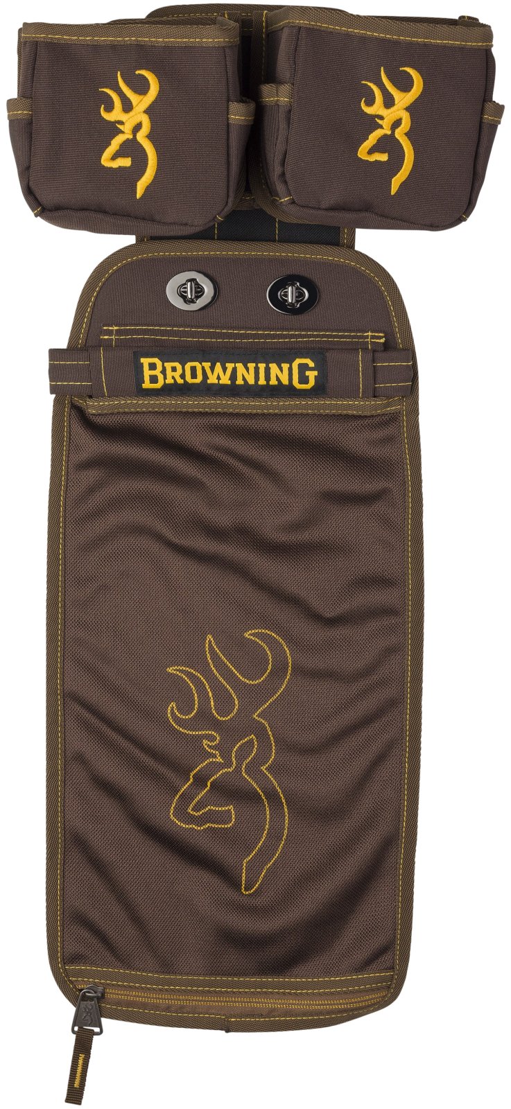 Browning Comp Series Collection Shell Pouch - Brown/Gold Ripstop - Modular MOLLE Platform - Large Fired Hull Pouch
