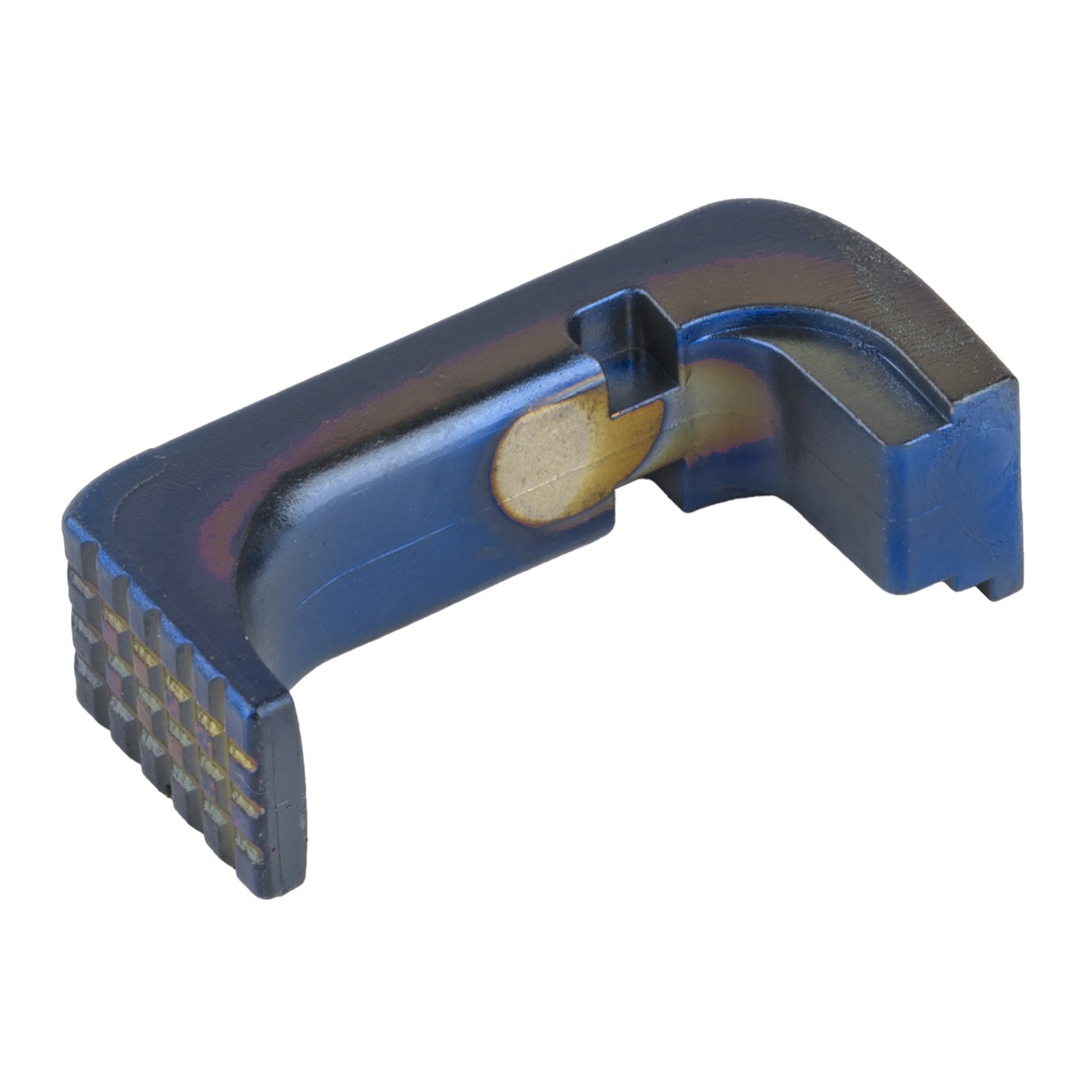Shield Arms Mag Catch/Release Fits Glock 43X/48 Steel Blue G43X-EMR-BLUE