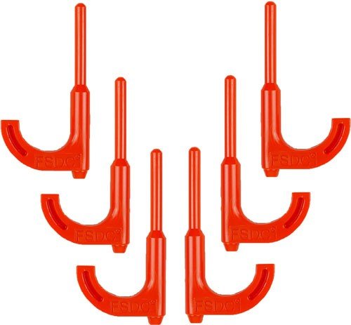 REGAL LOADED CHAMBER INDICATOR SAFETY FLAGS ORANGE RIFLE 6PK