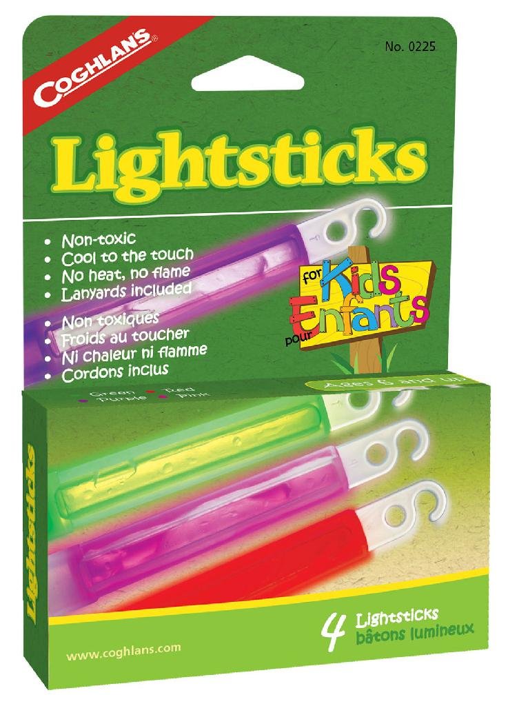 COGHLAN'S Kids Lightstick 4In 4-Pack Cool, Non-Toxic