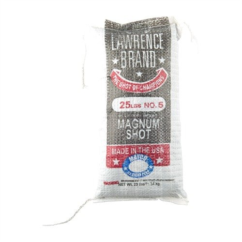 Buy Lawrence LAW#5M Magnum Lead Shot #5, 25 lbs Bag online