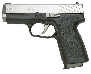 Kahr Arms CW9 Compact 9mm Handgun, 7+1 Capacity, 3.6-inch Barrel, Textured Polymer Grip, Drift Adjustable Sights, Black Polymer Frame, Matte Stainless Steel Slide