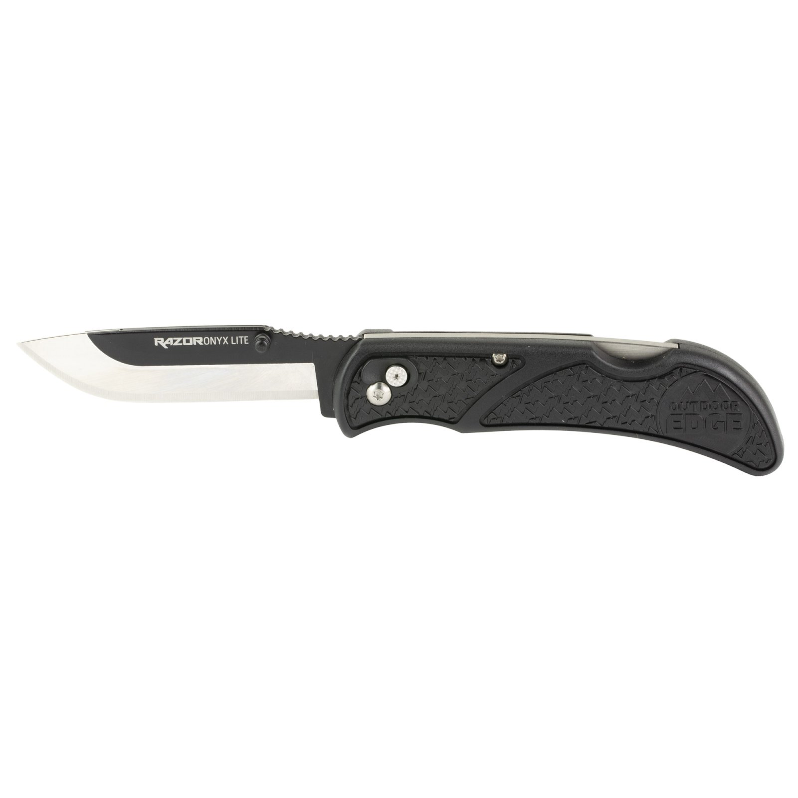 Outdoor Edge OX30C Onyx Lite 3" Folding Knife 420J2 SS Black Handle - Outdoor Edge