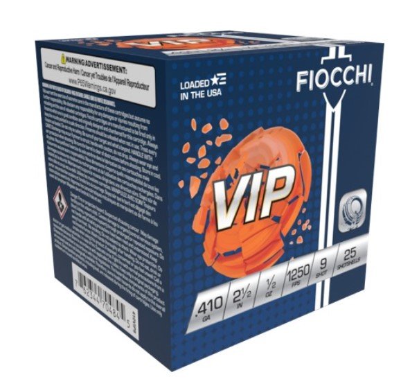 Fiocchi 410VIP9 Exacta Target 410 Gauge 2.5" 1/2oz 9 Shot 25/Box - Fiocchi - LEAD