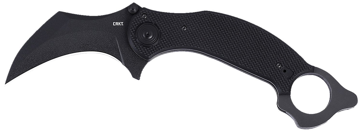 CRKT DU Hoc Deadbolt 3.62" D2 Steel Karambit Black G10 Handle