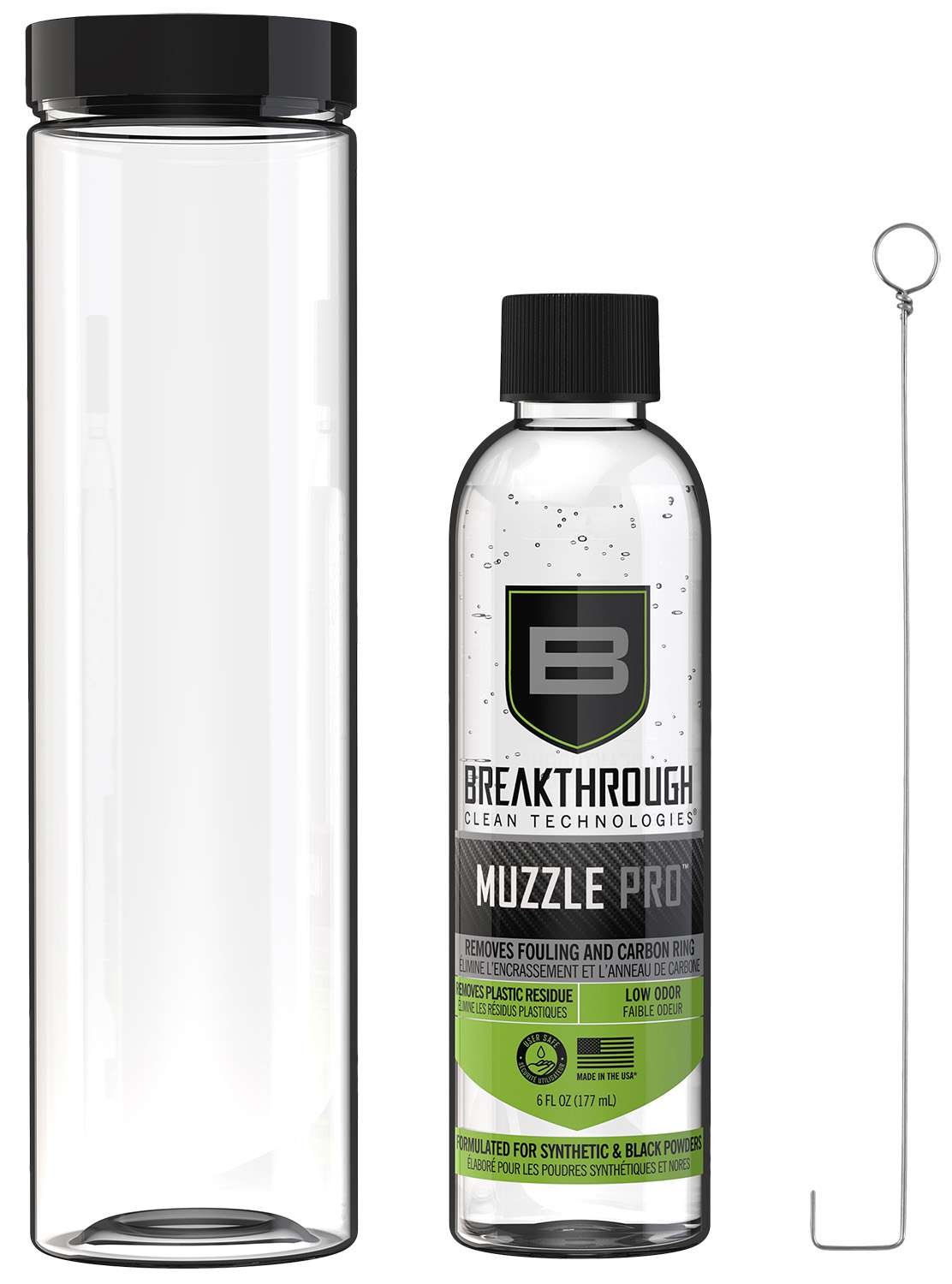 Breakthrough BT-MZ-BP Muzzle Pro 6oz Solvent & Soaking Tube Kit - Breakthrough Clean - 6 OZ