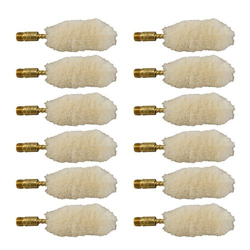 Brownells Wool Bore Mop 12 Gauge 12 Pack