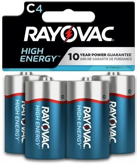 ENERG. 814-4T C High Energy Batteries 4-Pack
