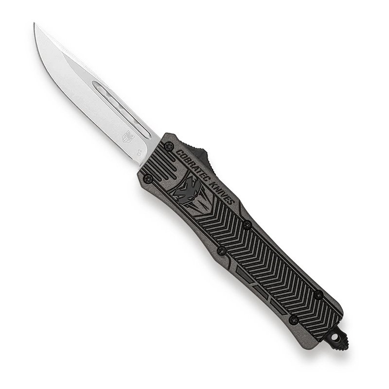 CobraTec SBCTK-1SDNS Small CTK-1 D2 Steel OTF Knife 2.75" Drop Point - CobraTec Knives