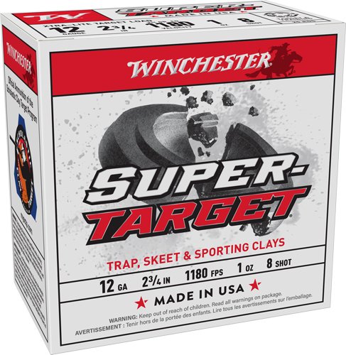 Winchester Super Target 12 Ga 2.75" #8 Lead 1 oz 1180fps