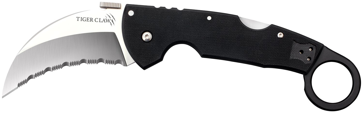 Cold Steel CS22KFS Tiger Claw 3.5" S35VN Serrated Folding Knife