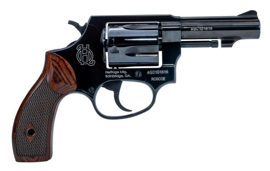 Heritage Mfg HR38B3W Roscoe Small Frame 38 Special +P 5rd 3" Black... - Heritage - 38 Special