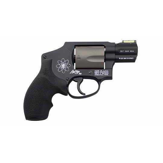 Smith & Wesson Model 340 Personal Defense 357 Mag Or 38 S&W Spl +P 1.88" Barrel, 5rd Titanium Cylinder, Black Scandium Alloy J-Frame, HiViz Fiber Optic Green Sight - Smith & Wesson - 357 Magnum | 38 Special