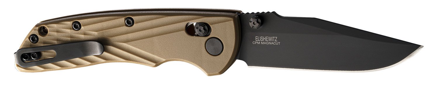 Hogue 24377 Deka 3.25" FDE Polymer Clip Point Blade ABLE Lock Folder - Hogue - CLIP POINT