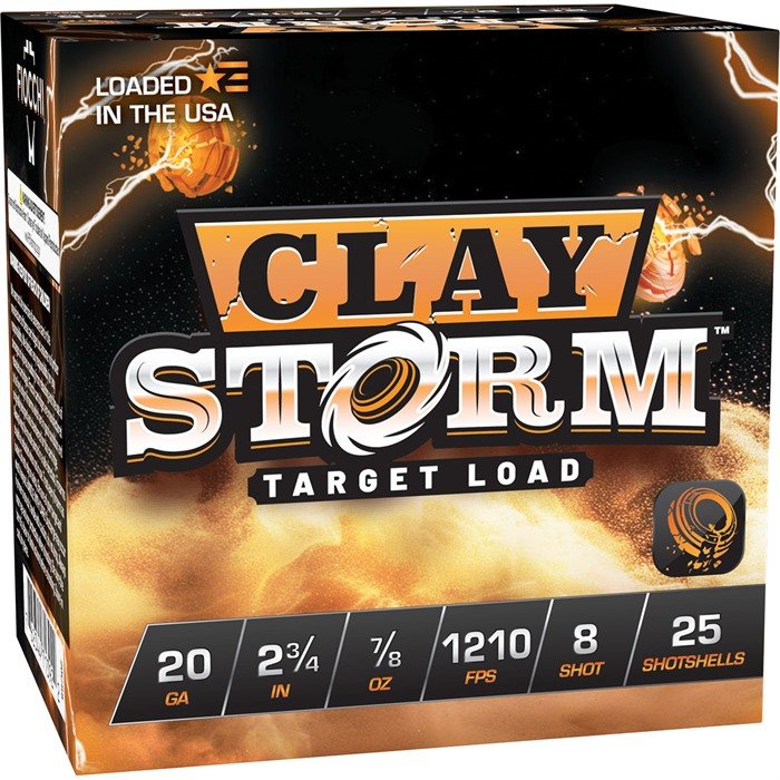 Fiocchi Clay Storm 20 Gauge 2-3/4in 7/8oz #8 1210fps 25/Box