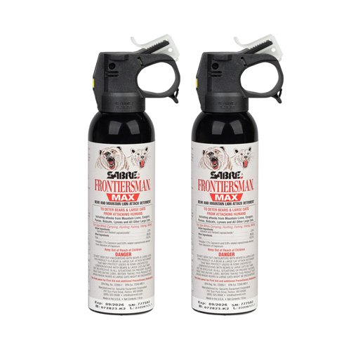 Sabre FBADX-03-03 Frontiersman Bear & Lion Spray 7.9oz, 40ft Range, 2-Pack