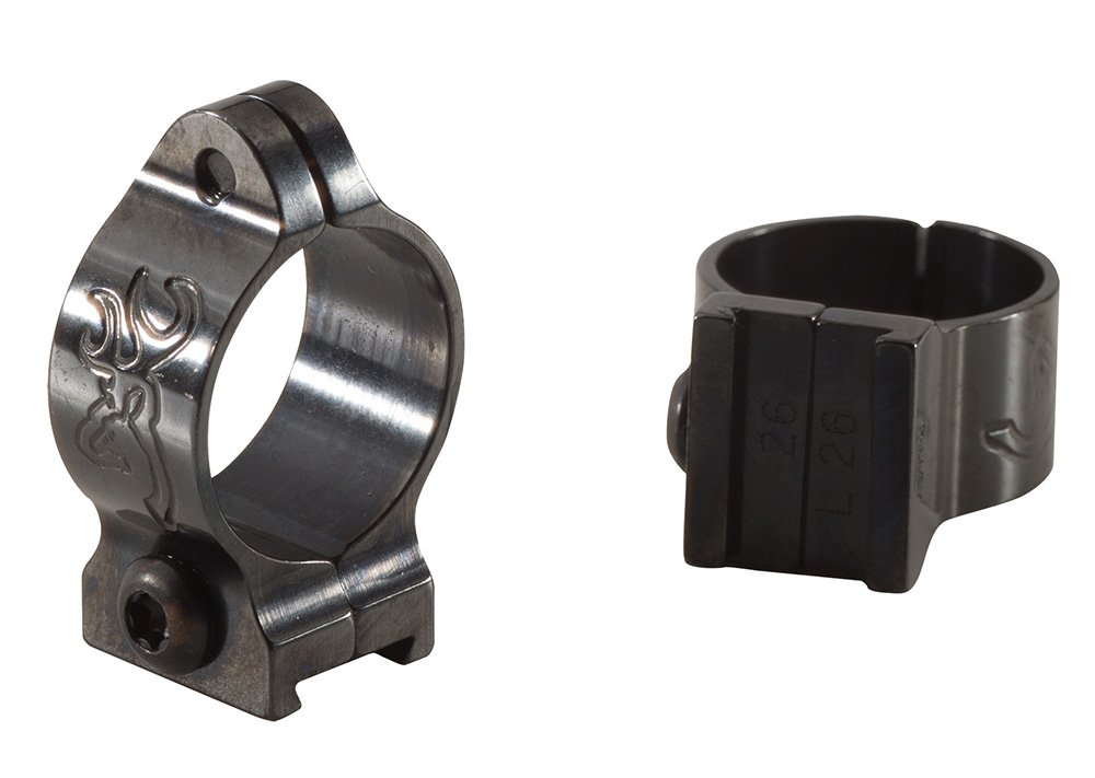 Browning-Style Scope Rings, Matte Finish, High Height, 1" Diameter