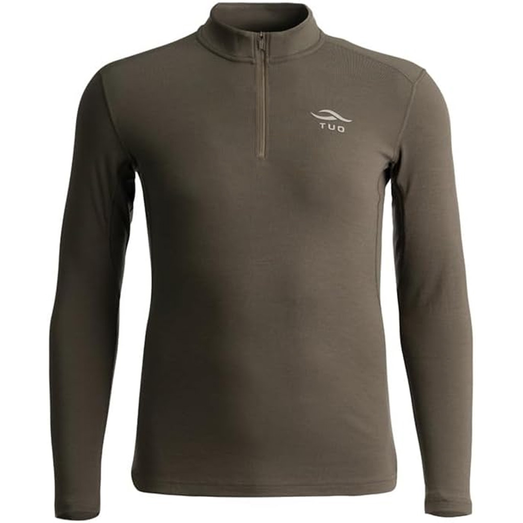 TUO 9060019-2771200 Kinetic Merino 250 1/4 Zip Shirt Deadfall Small