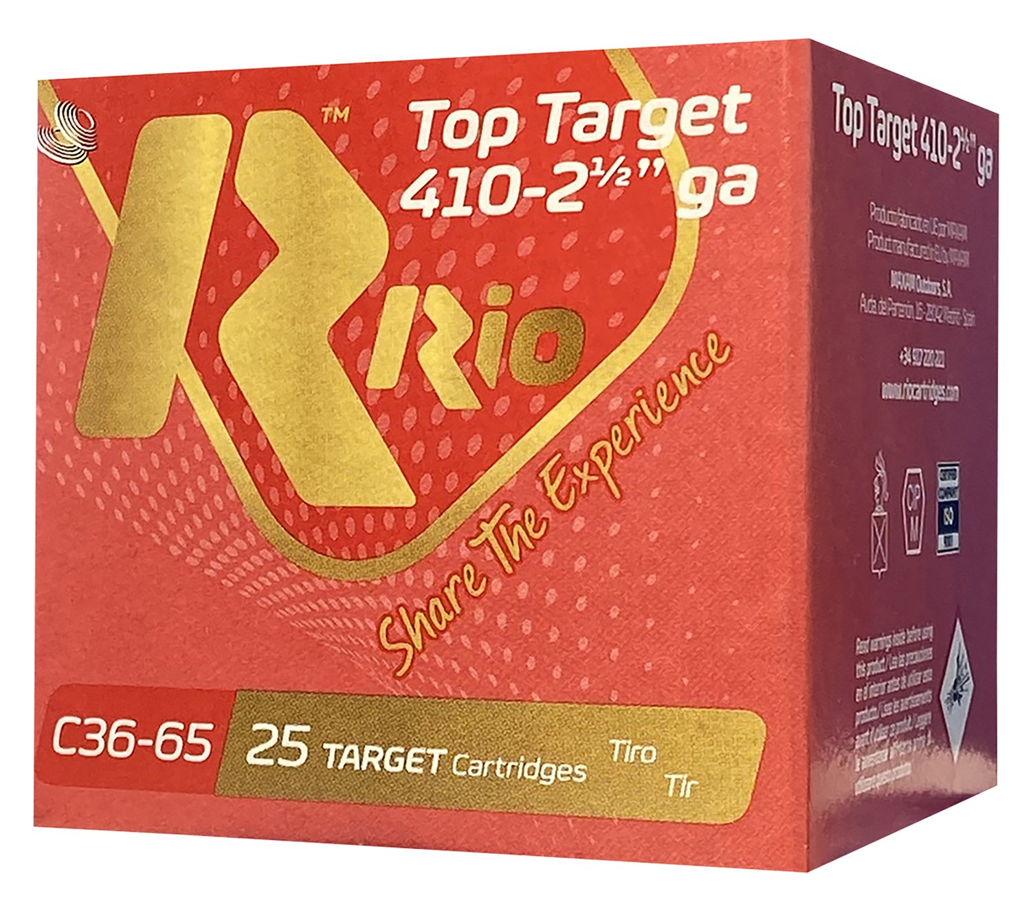 Buy Rio Ammunition RC369 Top Target 410Gauge 2.50" 9Shot 25 Per Box/10 Case online