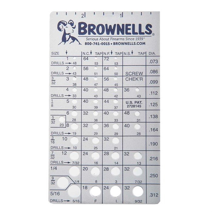 Buy Brownells U.S. SCREW CHEK'R STEEL online