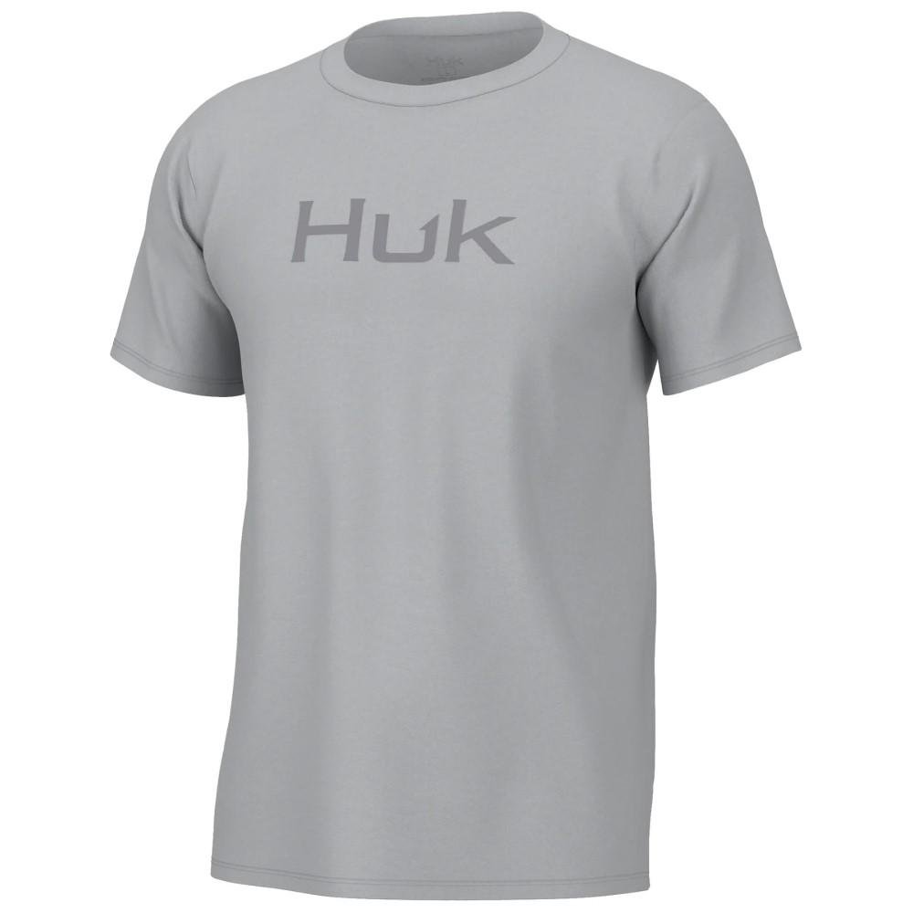 Huk Logo Short Sleeve Tee Harbor Mist S - Cotton Blend H1000390-034-S - Marolina DBA HUK