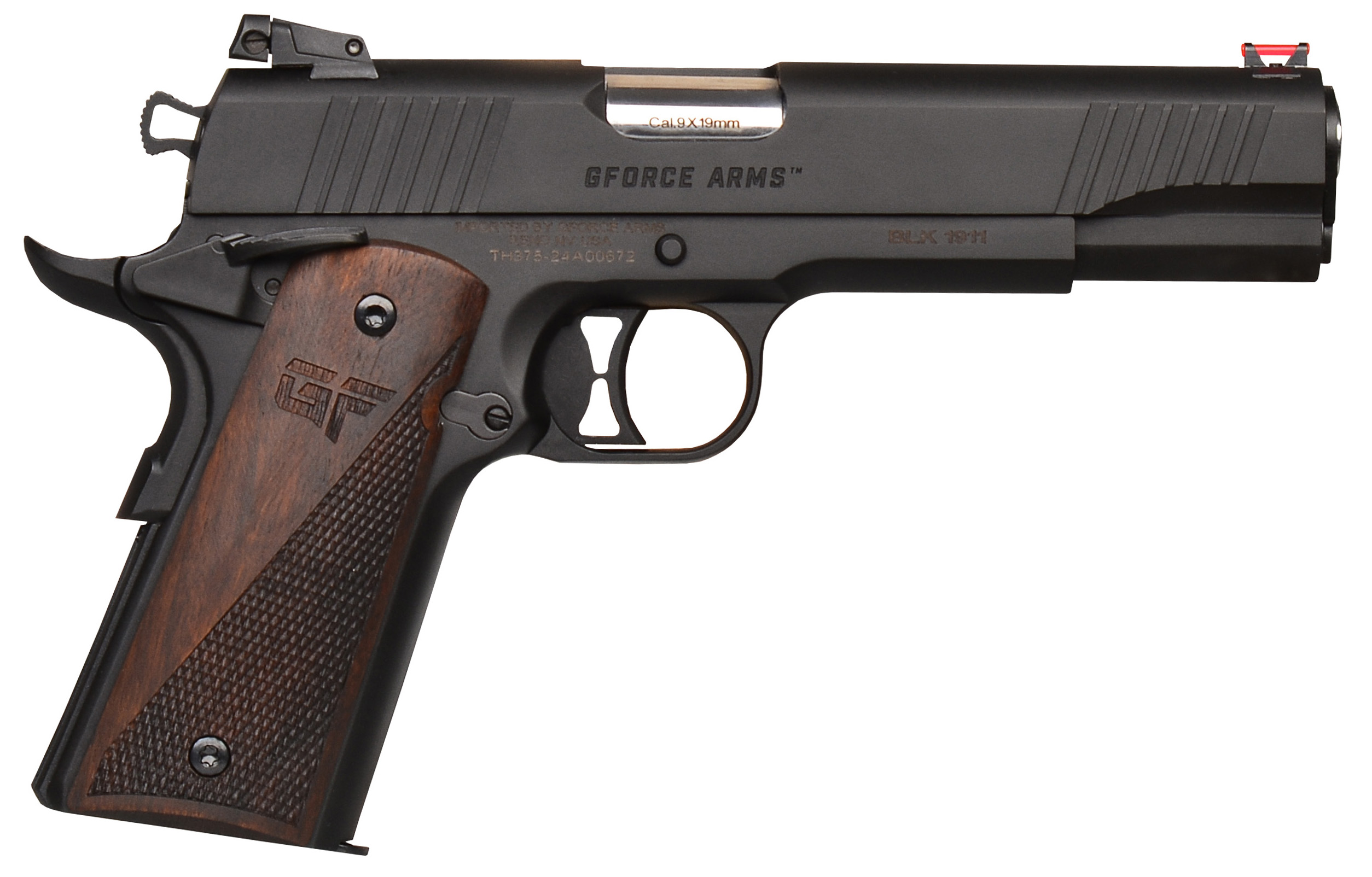 Gforce Arms GF199BW Chronicle 1911 9mm Luger 9+1 5" Stainless Steel...
