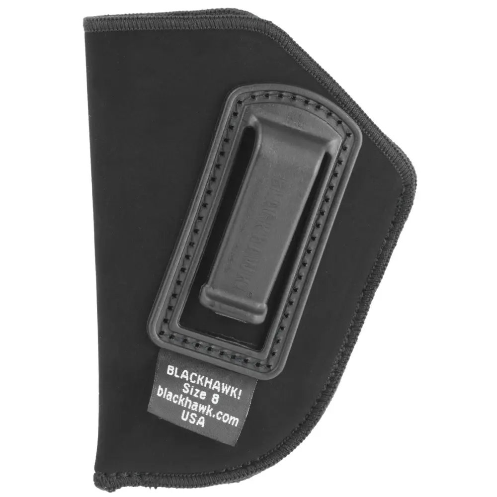 Blackhawk 73IP08BK-L Left Hand Inside Pant Holster, 2" Barrel Small Frame 5-Shot Revolver, Smooth Black Nylon, No Retention Strap - Blackhawk - BLACK