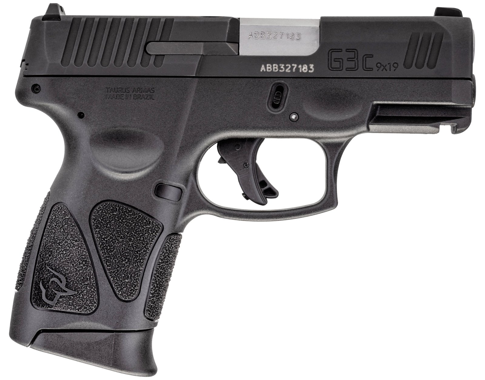 Taurus G3C 9mm Compact Pistol: 4" Barrel, Adjustable Sights, Black, 10-Round Capacity, Striker-Fired - Taurus International Manufacturing, Inc. - 9mm
