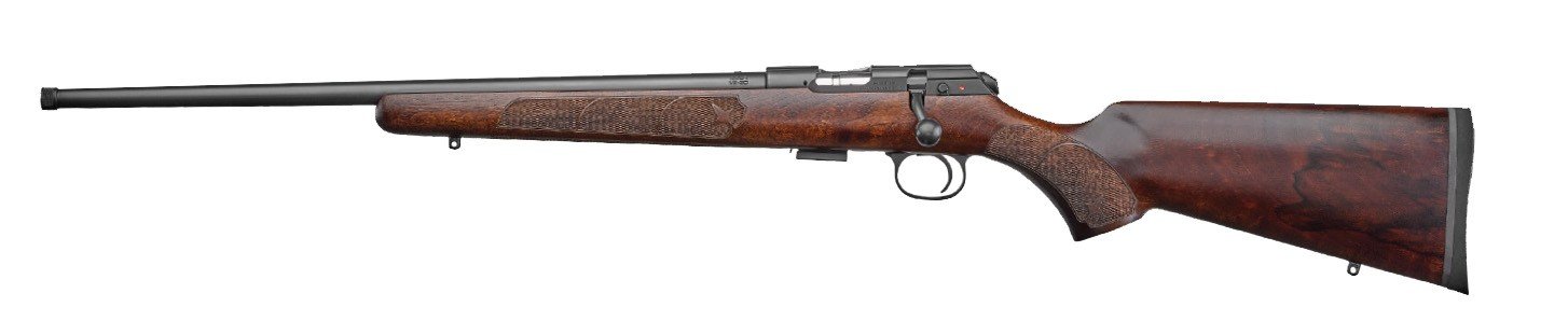 CZ-USA 02391 457 American 22 WMR 5+1 24" Black Nitride Turkish Walnut LH - CZ-USA - 22 Magnum