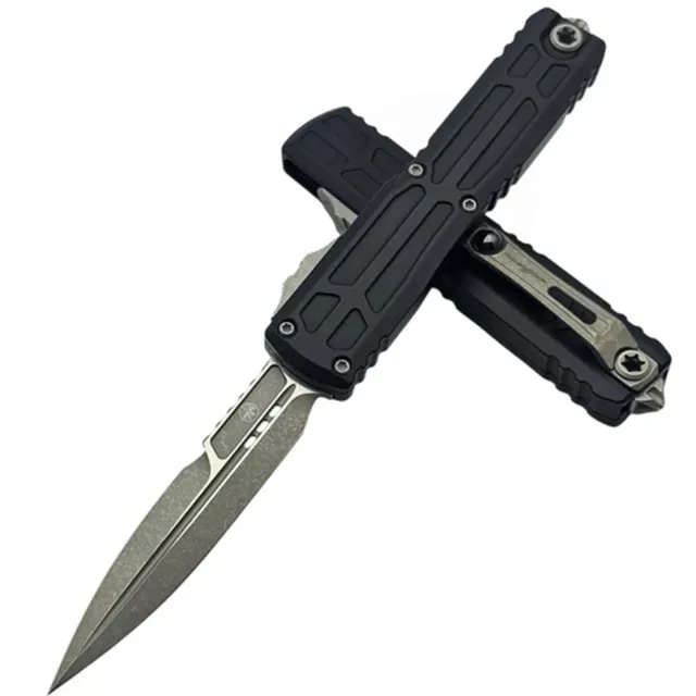 Microtech Ultratech G3 ZBP 3.55 In Bayonet Apocalyptic Black Alu Handle
