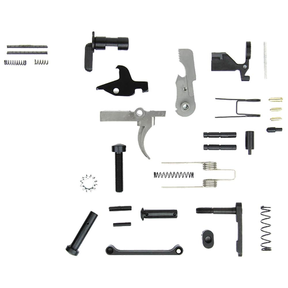 TacFire LPKUSA-NG AR-15 Lower Parts Kit, Stainless Steel, No Grip, USA Made