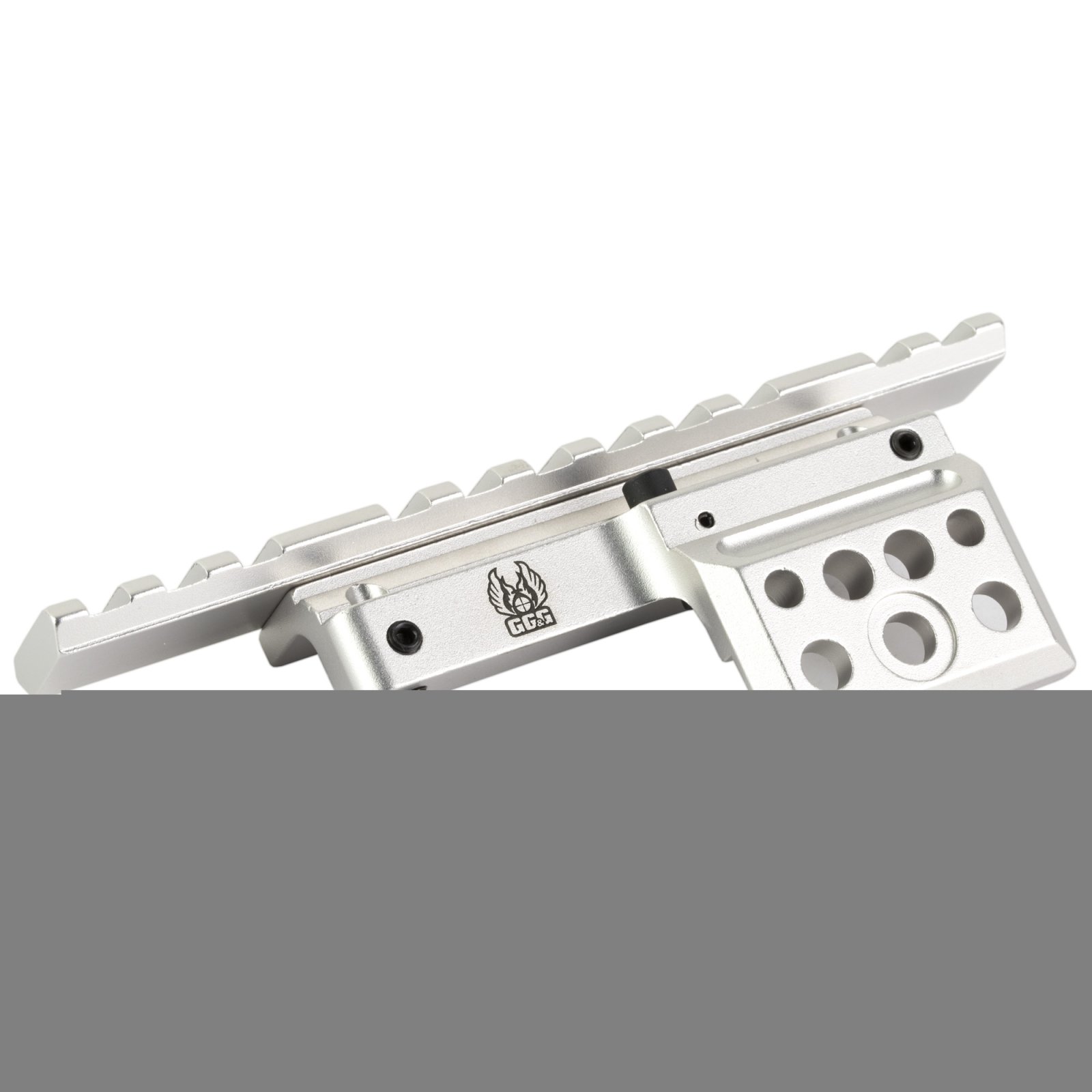 GG&G GGG-1519BD Silver Scope Mount, MIL-STD-1913, Rug Mini-14, 5.25" Rail - GG&G, Inc.